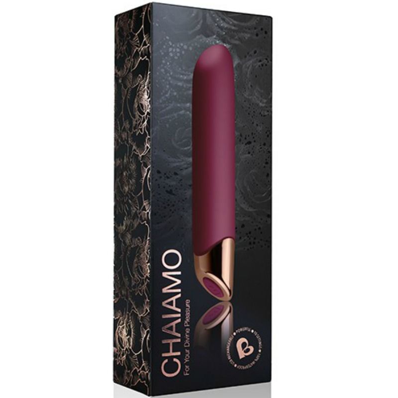 Vibratore ricaricabile in silicone Chaiamo Bordeaux | Rocks-Off