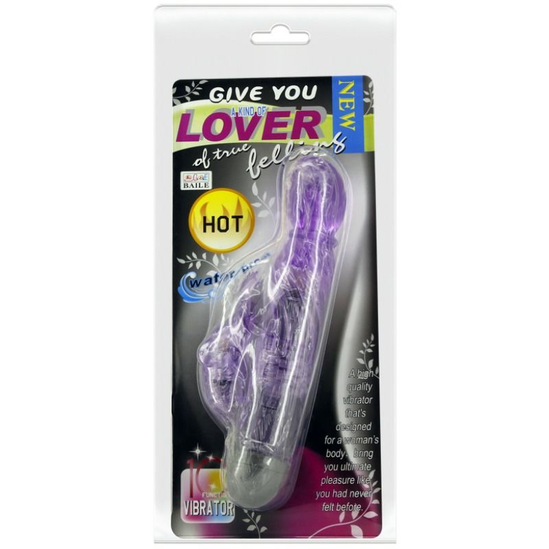 BAILE - TI REGALIAMO UN VIBRATORE DA AMANTE CON CONIGLIO LILLA 10 MODALITÀ