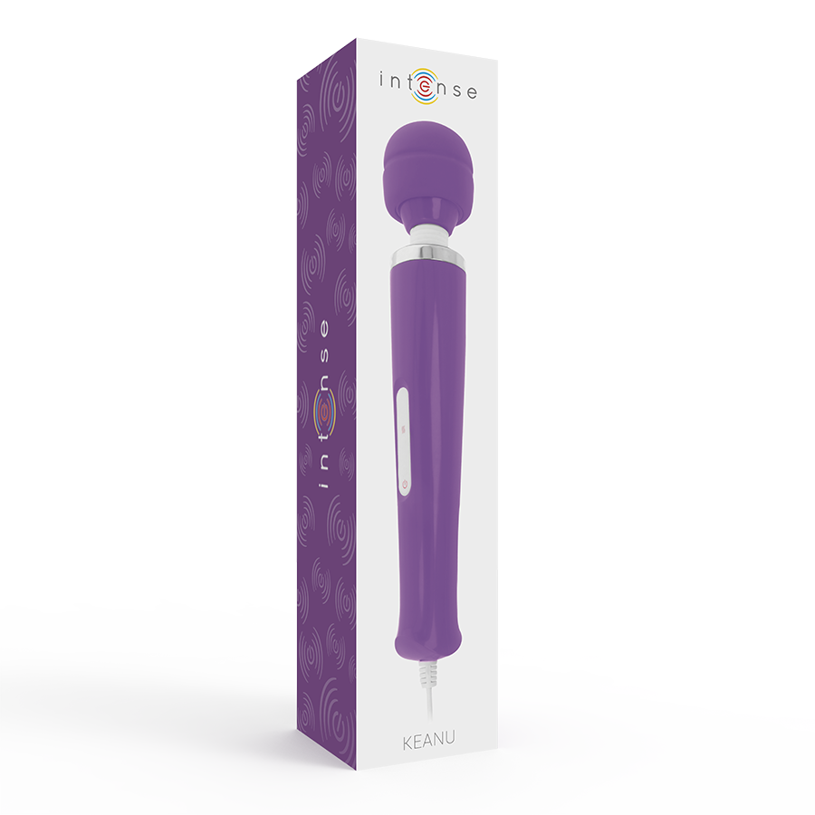 Massaggiatore a bacchetta Keanu – 33 cm – 8 modalità – Lilla – INTENSO