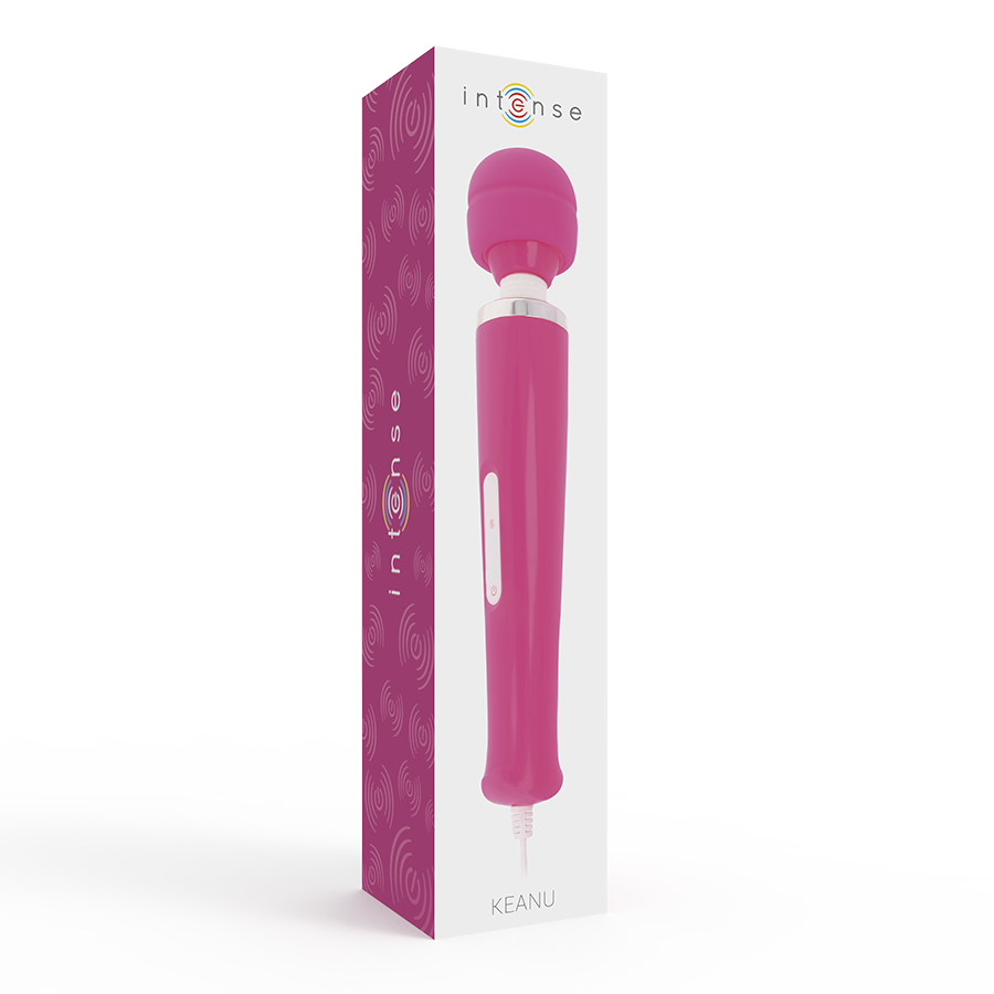 Massaggiatore a bacchetta Keanu - Rosa - 8 modalità - 33 cm - Intenso