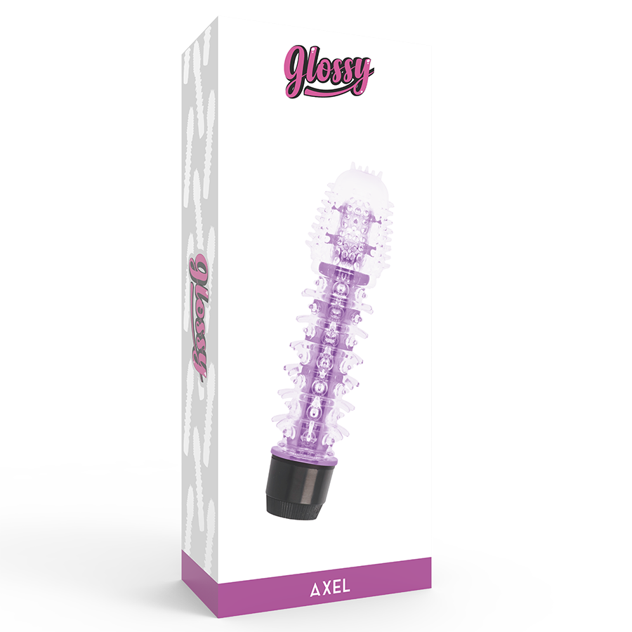 Vibratore Axel Lilla – 14 cm, TPE, Multi-Velocità