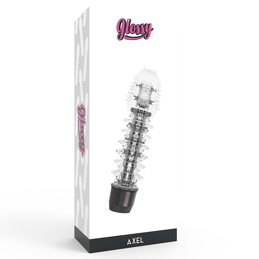 Vibratore Axel Black – 14 cm, TPE, multi-velocità