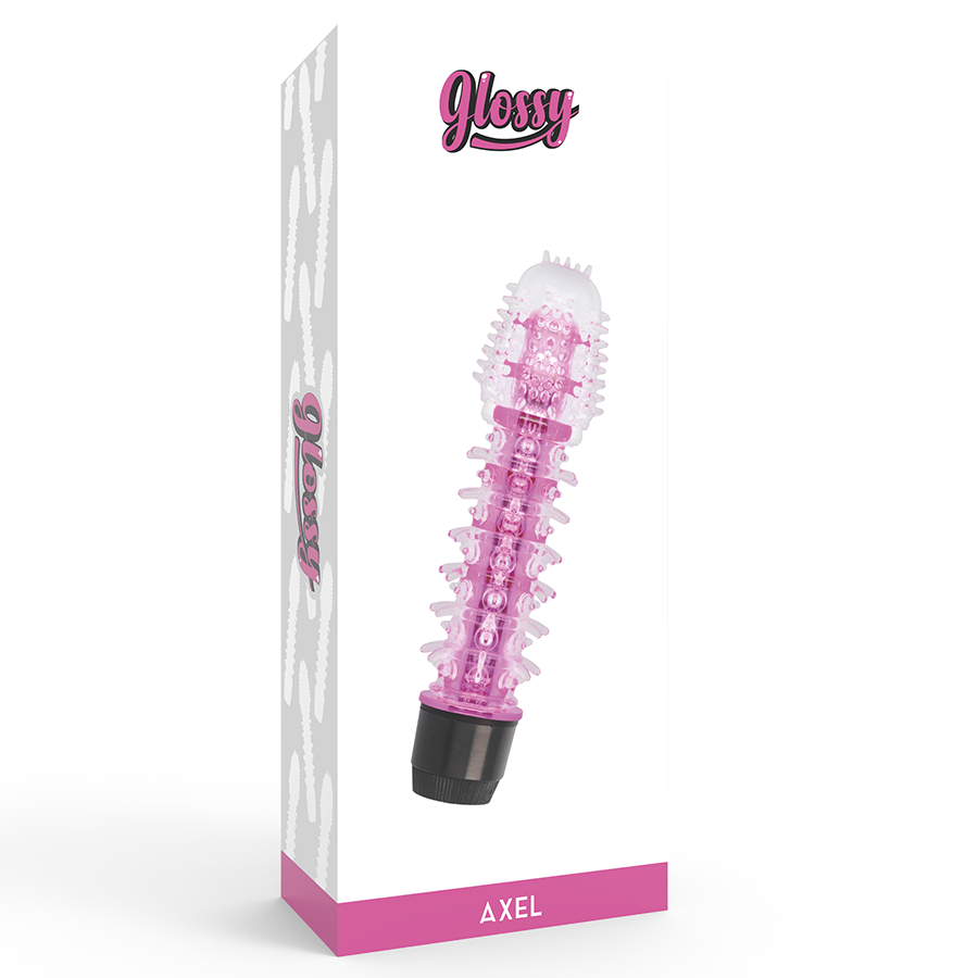 Vibratore Axel Rosa – 14 cm, TPE, Multi-Velocità