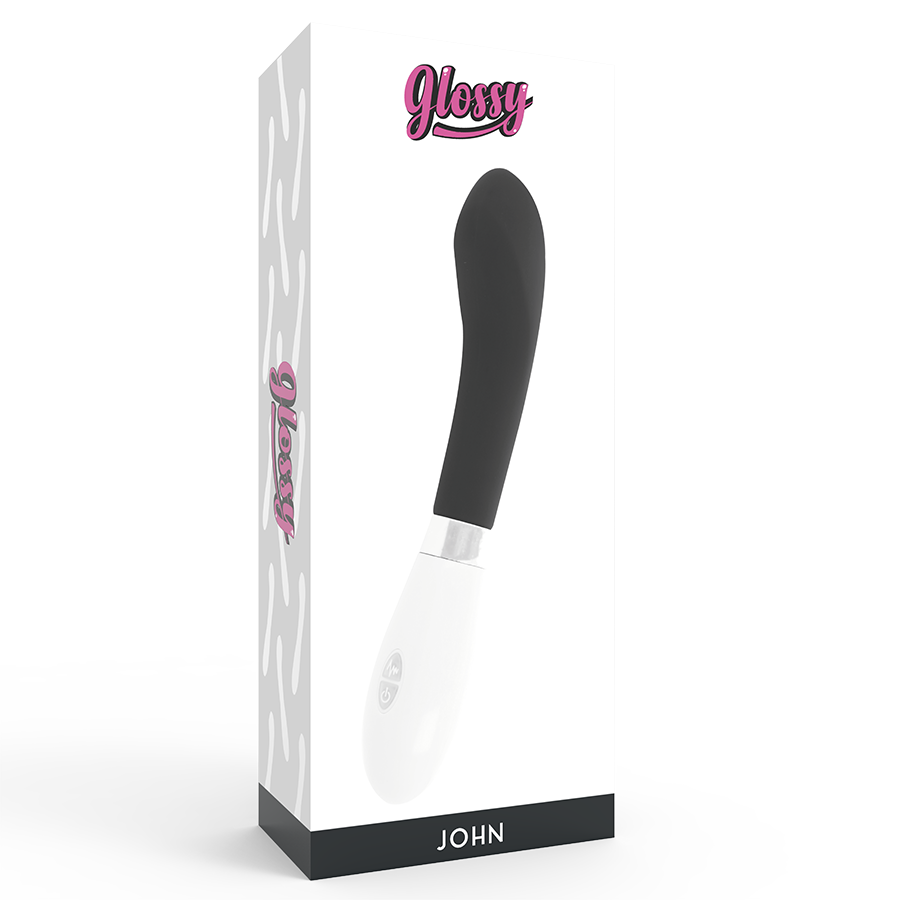 John Vibrator Nero – Massaggiatore curvo da 12 cm, 10 modalità