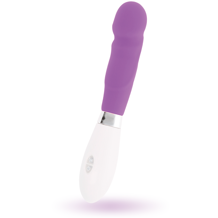 Paul Vibrator Purple – Massaggiatore curvo realistico da 12 cm, 10 modalità