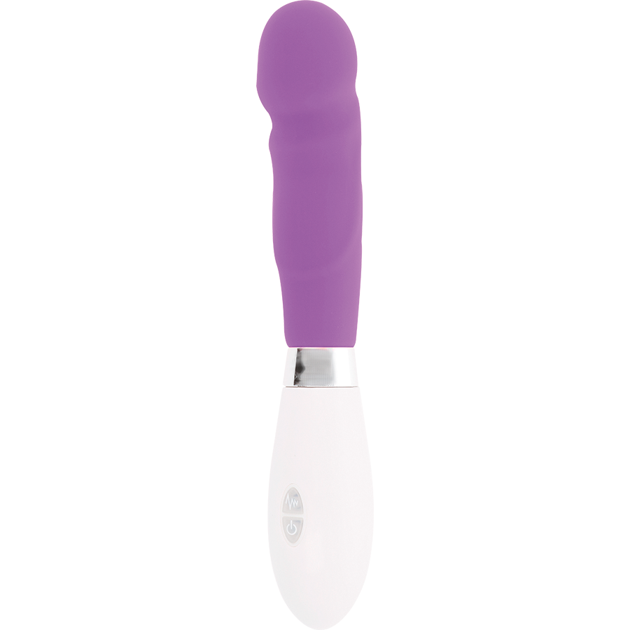 Paul Vibrator Purple – Massaggiatore curvo realistico da 12 cm, 10 modalità