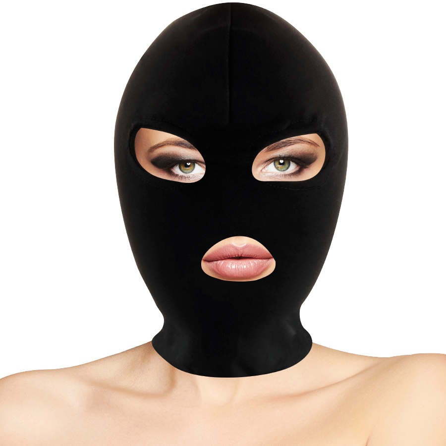 DARKNESS - MASCHERA DI SOTTOMISSIONE BDSM BOCCA E OCCHI NERI