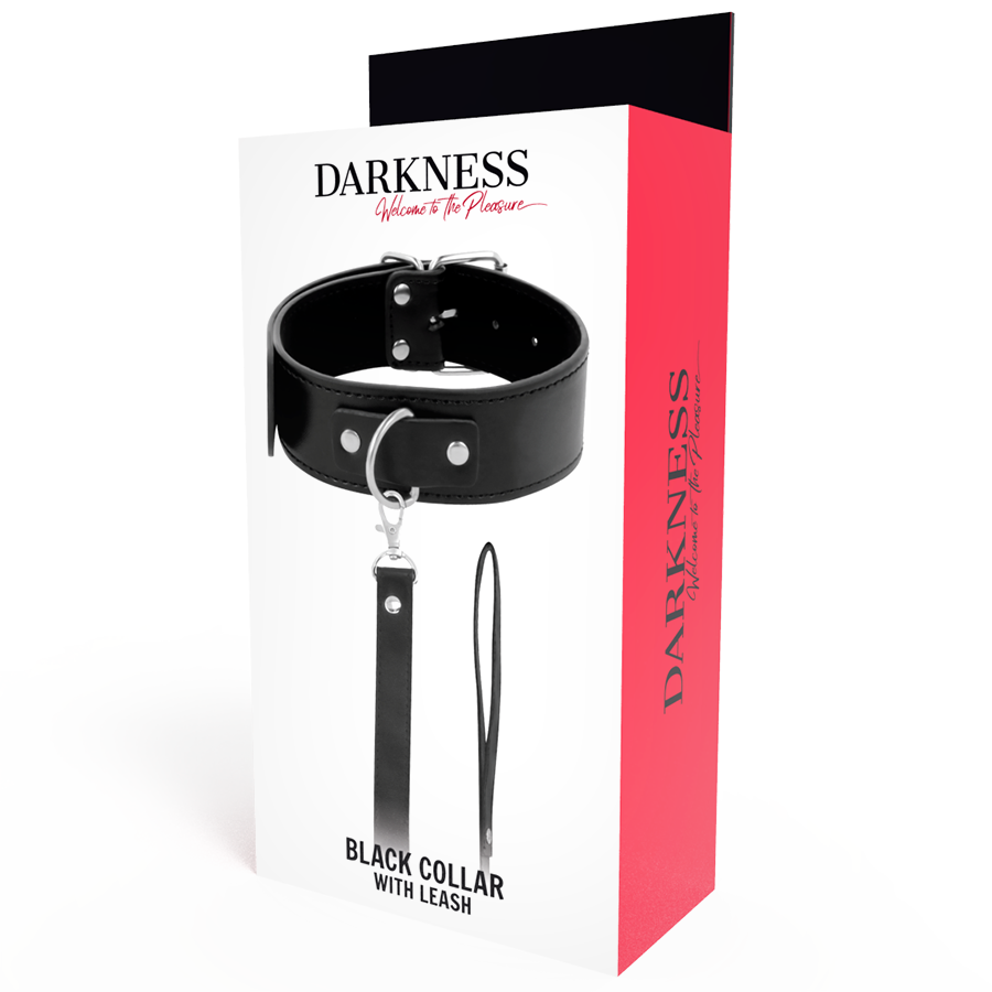 DARKNESS - COLLANA POSTURALE CON CATENA IN PELLE