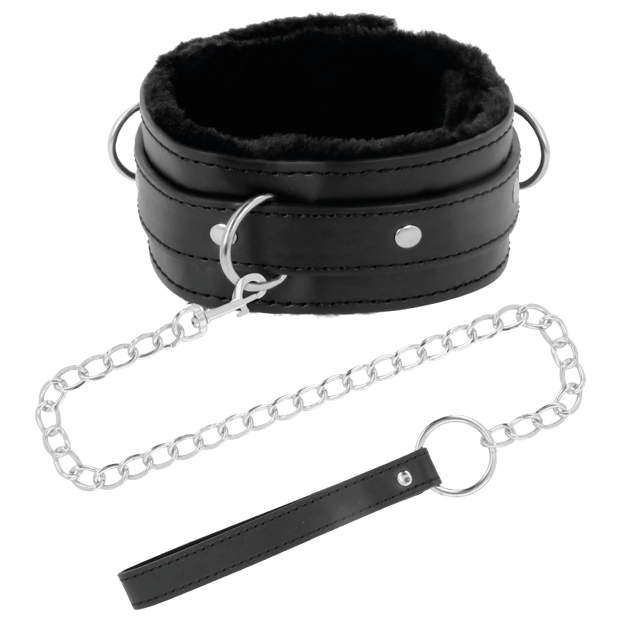 DARKNESS - COLLANA POSTURA COMODA CON CATENA IN PELLE