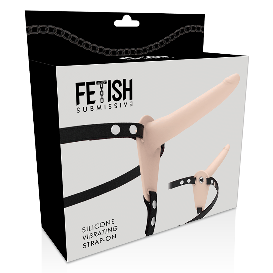 Imbracatura con vibratore in silicone 15 cm – Fetish Submissive