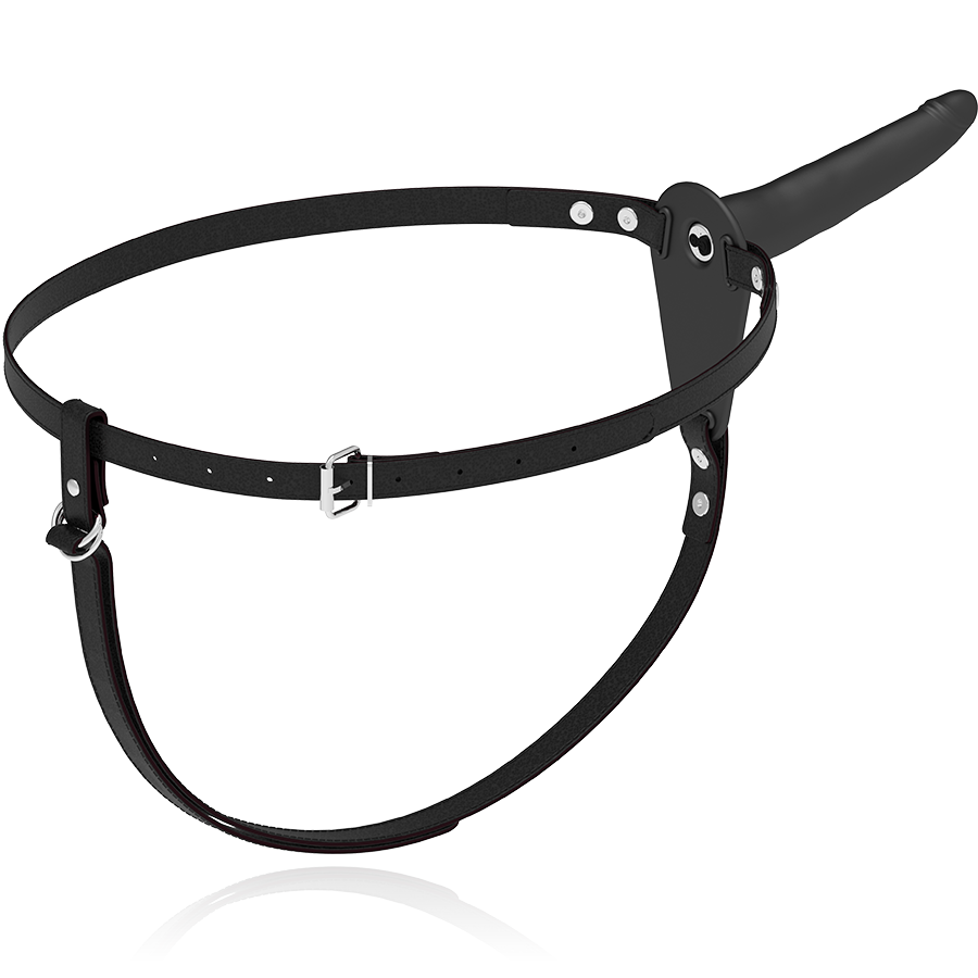 Vibratore Strap-On 15 cm - Silicone Nero - Fetish Sottomesso