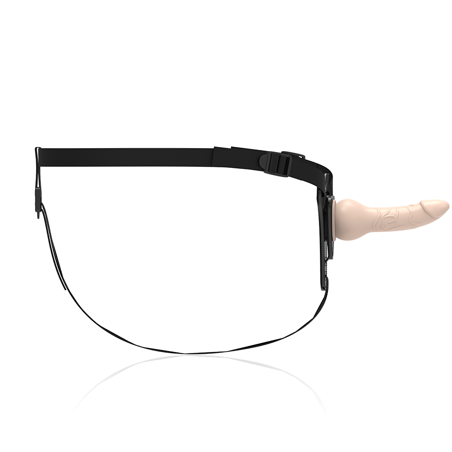 Imbracatura con strap-on e dildo realistico in silicone 16 cm color carne – Fetish Submissive