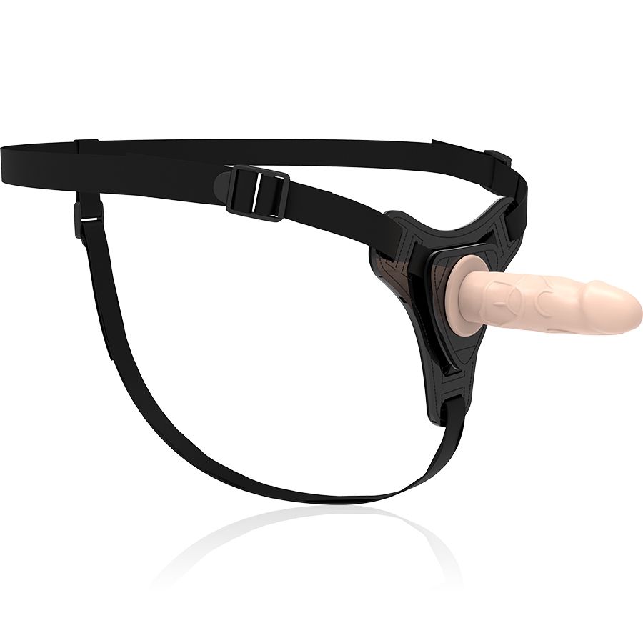 Imbracatura + Dildo Realistico in Silicone 12,5 cm | Cintura Elastica, Taglia Unica – Fetish Submissive