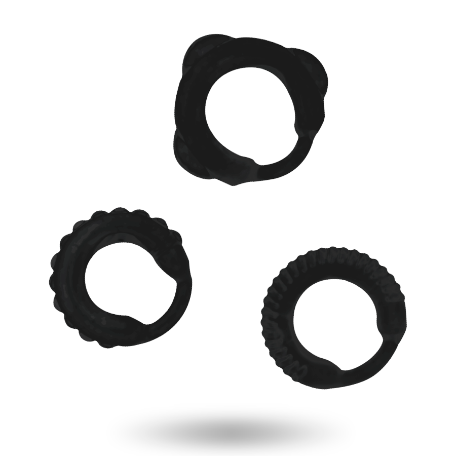 ADDICTED TOYS - SET ANELLO C NERO