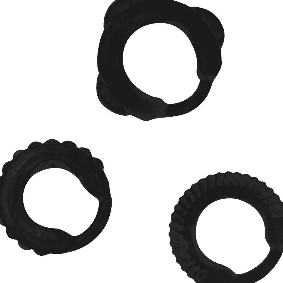 ADDICTED TOYS - SET ANELLO C NERO