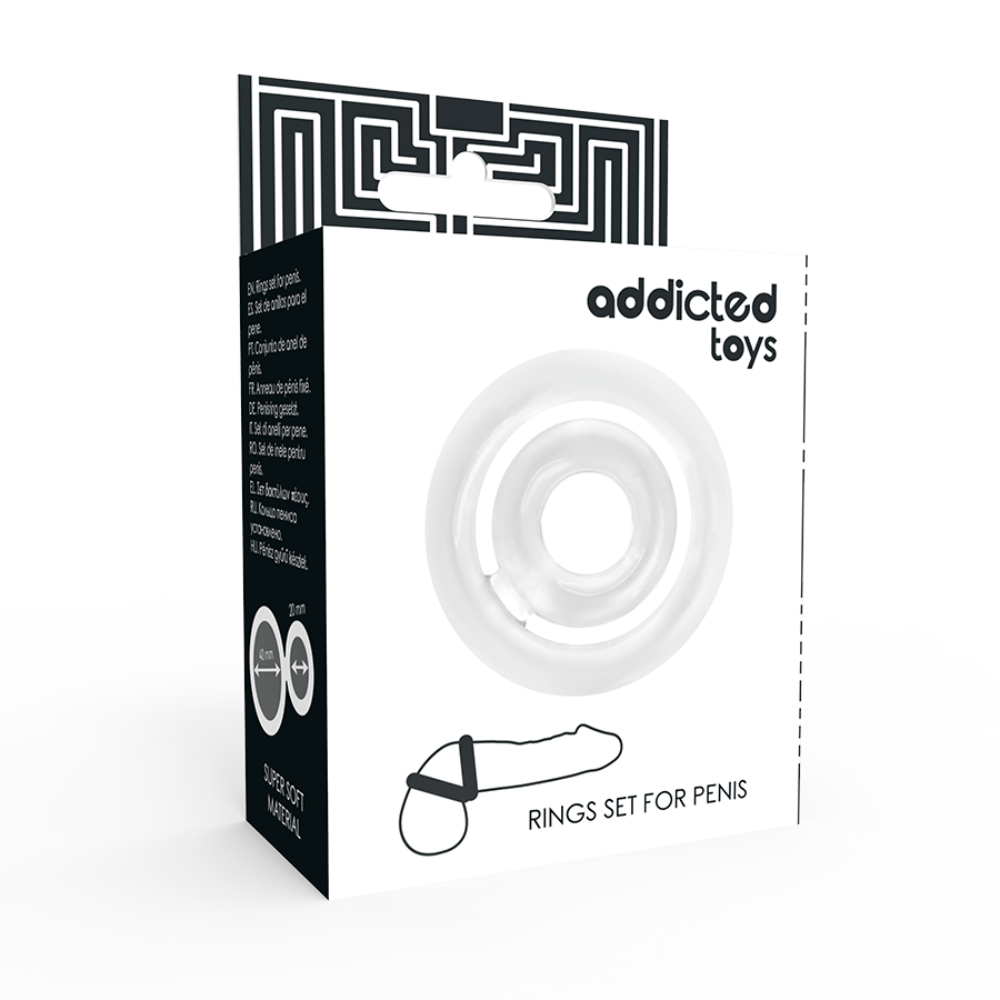 GIOCATTOLI DIPENDENTI - POTENZ- C-RING PENE TRASPARENTE