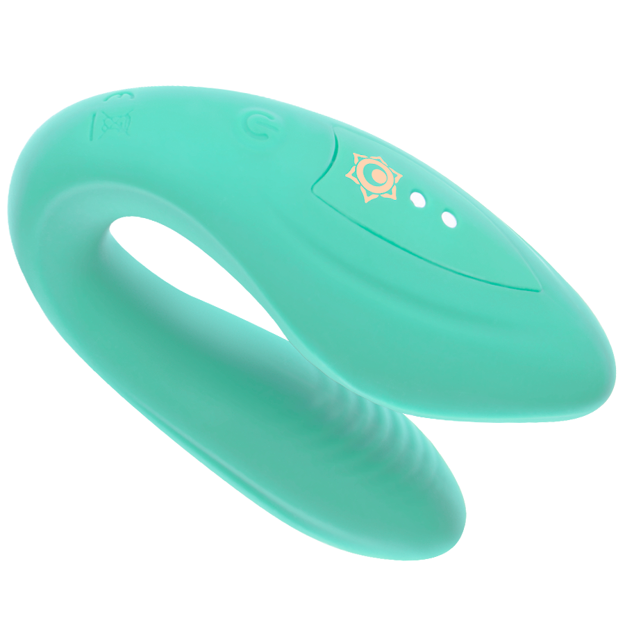 Vibratore per coppie Kama con telecomando – Aqua – RITHUAL