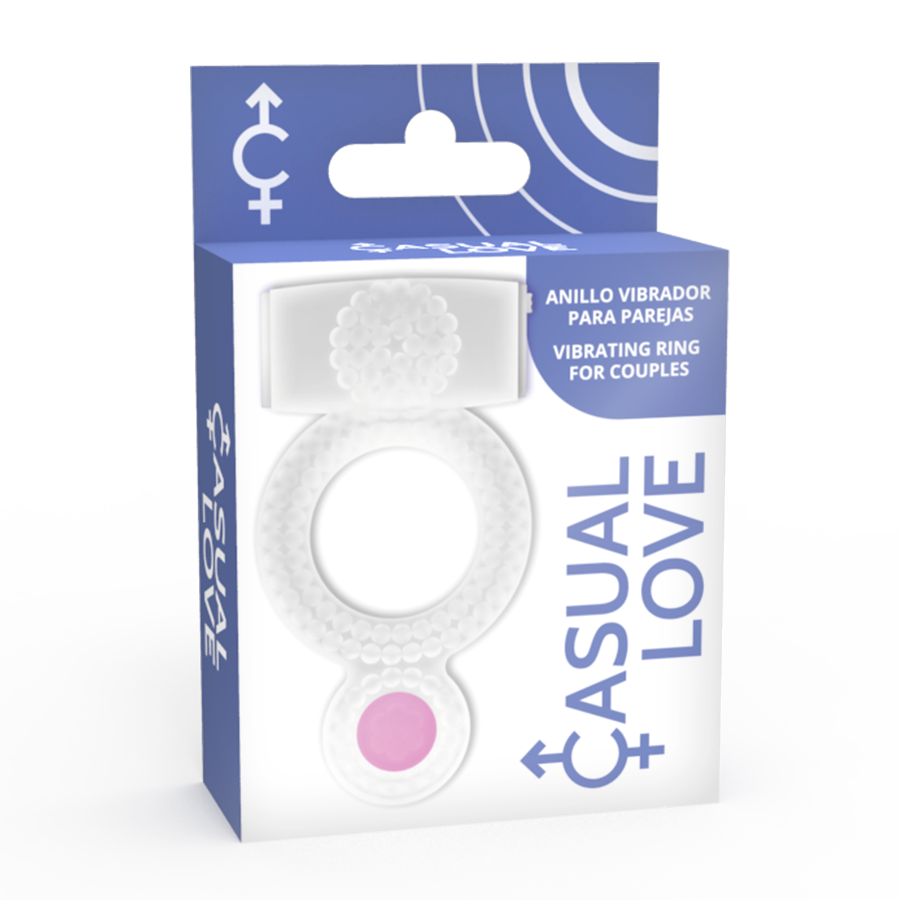Anello vibrante doppio piacere - Trasparente - CASUAL LOVE