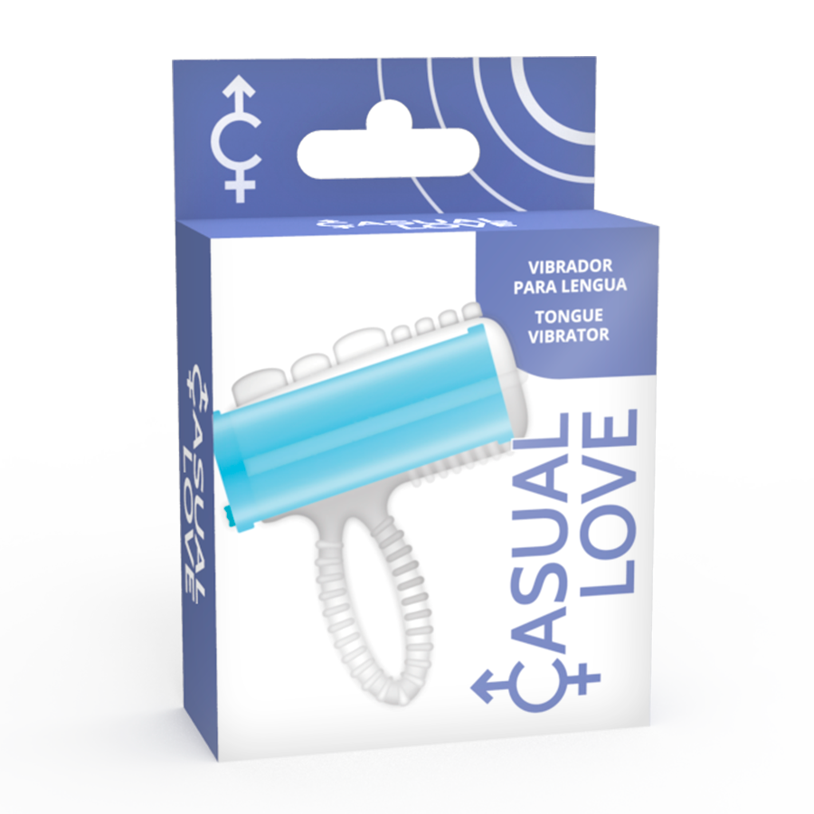 Vibratore ad anello per lingua – Uso con dita e lingua – Blu – CASUAL LOVE