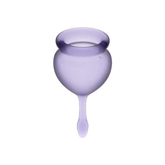 Set coppetta mestruale Feel Good Viola (15 ml + 20 ml) | Satisfyer