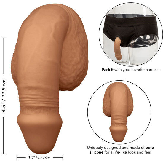 CALEXOTICS - GUARNIMENTO IN SILICONE PER PENE 12,75 CM CARAMELLO