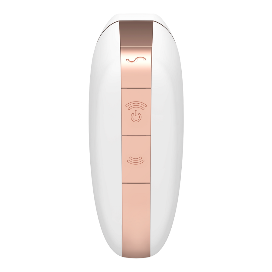 SATISFYER - STIMOLATORE E VIBRATORE A IMPULSI D'ARIA TRIANGOLO AMOROSA BIANCO