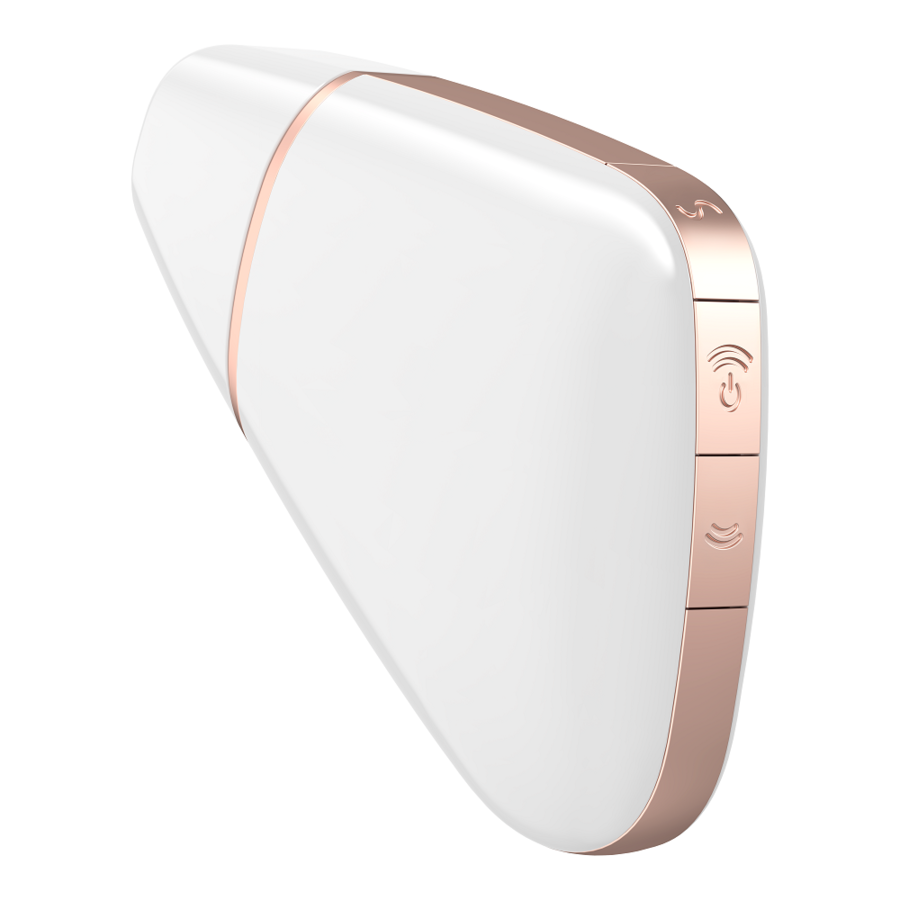 SATISFYER - STIMOLATORE E VIBRATORE A IMPULSI D'ARIA TRIANGOLO AMOROSA BIANCO