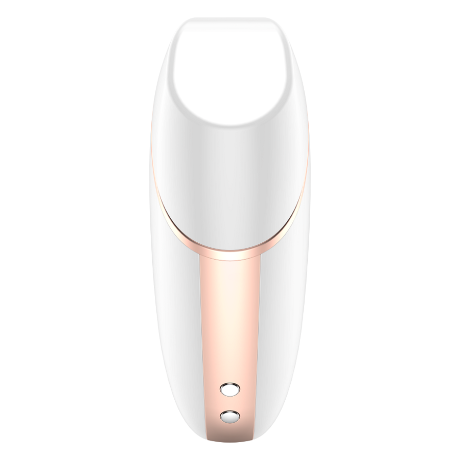 SATISFYER - STIMOLATORE E VIBRATORE A IMPULSI D'ARIA TRIANGOLO AMOROSA BIANCO