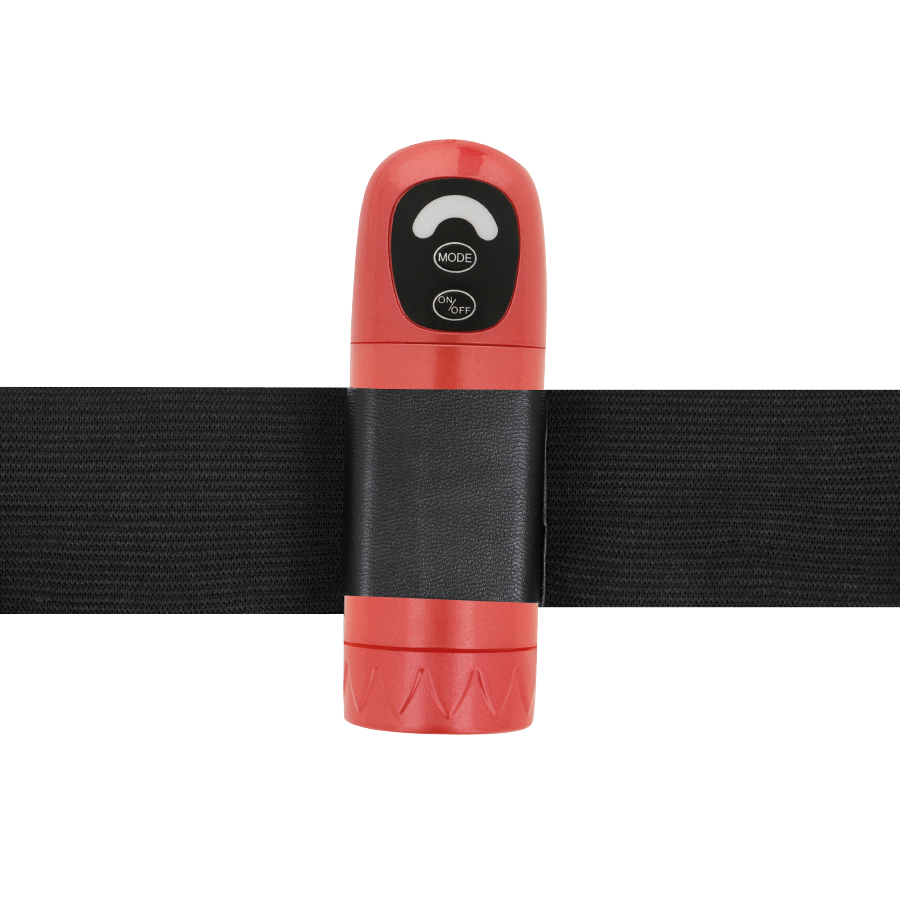 Daniel Imbracatura vibrante rotante con cinturino – 18 cm x 3,5 cm – Harness Attraction