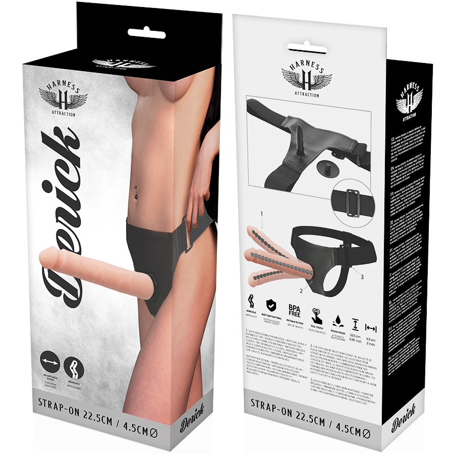 Set di imbracature articolate Derick - 22,5 cm x 4,5 cm - Harness Attraction