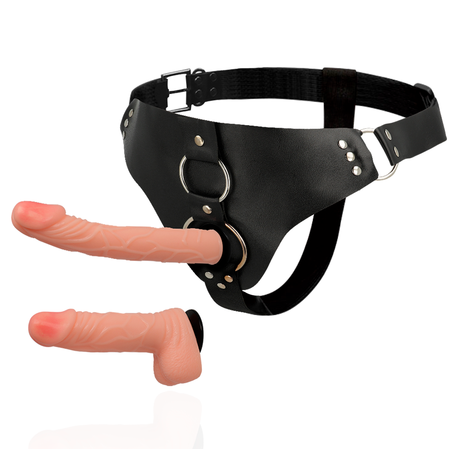 Murdock Strap-On Harness con 2 Dildo Realistici 19,8 cm x 4 cm – Harness Attraction