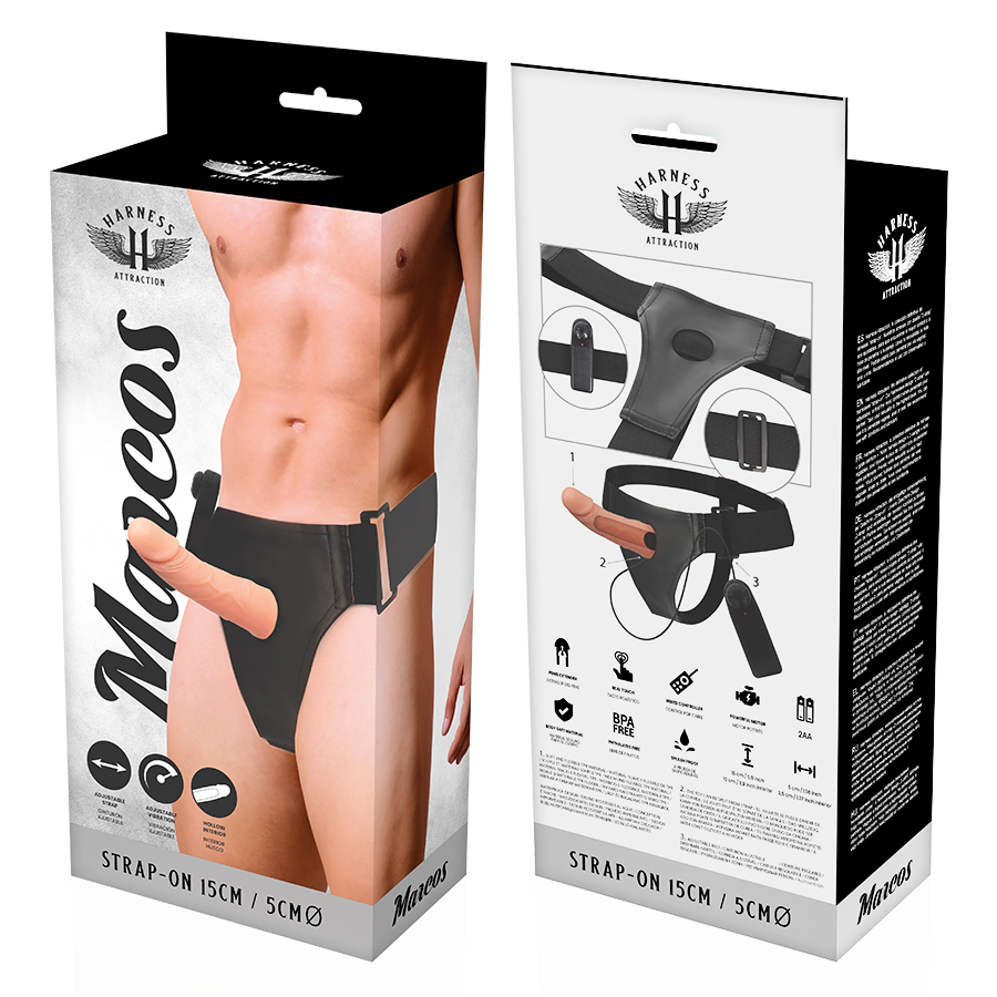 ATTRAZIONE CON IMBRACATURA - RNES TELAIO CAVO CON VIBRATORE 15 CM -O- 5 CM