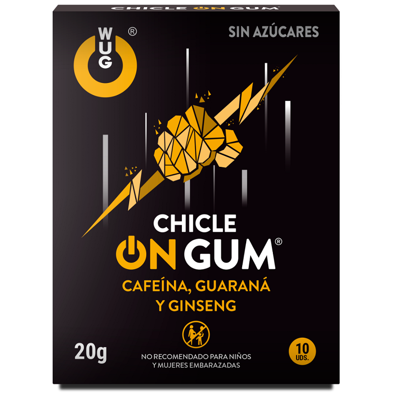 WUG GUM - CON CAFFEINA, GINSENG E GOMMA DI GUARANÀ 10 UNITÀ