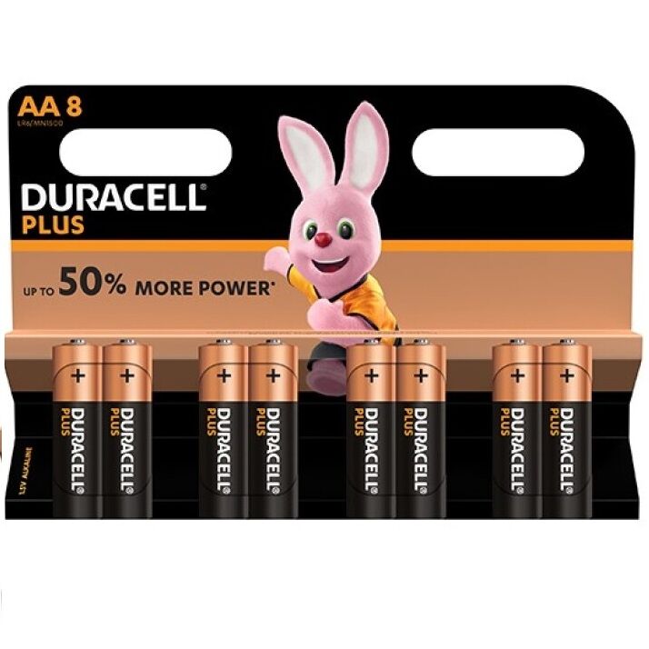Batterie alcaline Duracell Plus Power AA | LR6 1,5 V | Confezione da 8