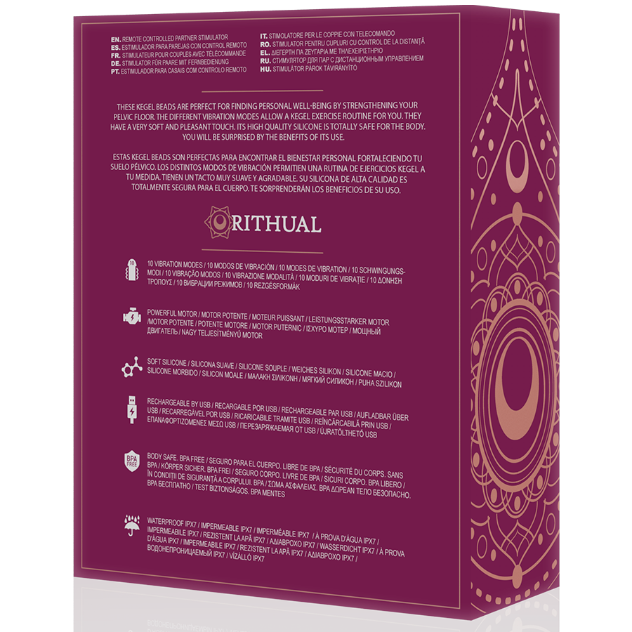 RITHUAL - NISHA PALLINE DI KEGEL VIBRANTI RICARICABILI ORCHIDEA