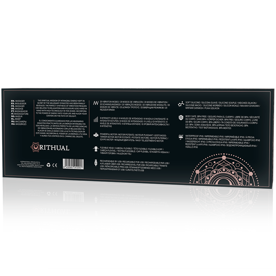 Akasha Wand 2.0 – Potente massaggiatore ricaricabile – Nero – Rithual