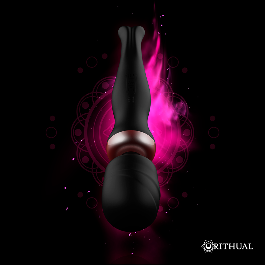 Akasha Wand 2.0 – Potente massaggiatore ricaricabile – Nero – Rithual