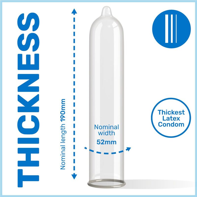 Preservativi PASANTE Extra Thick – 52 mm – 12 unità