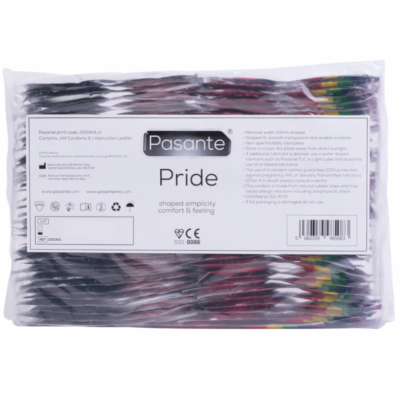Preservativi PASANTE Pride – 54 mm – 144 unità