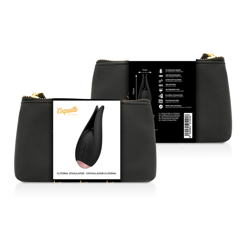 COQUETTE CHIC DESIRE - STIMOLATORE CLITORIDEO FIORE NERO / ORO