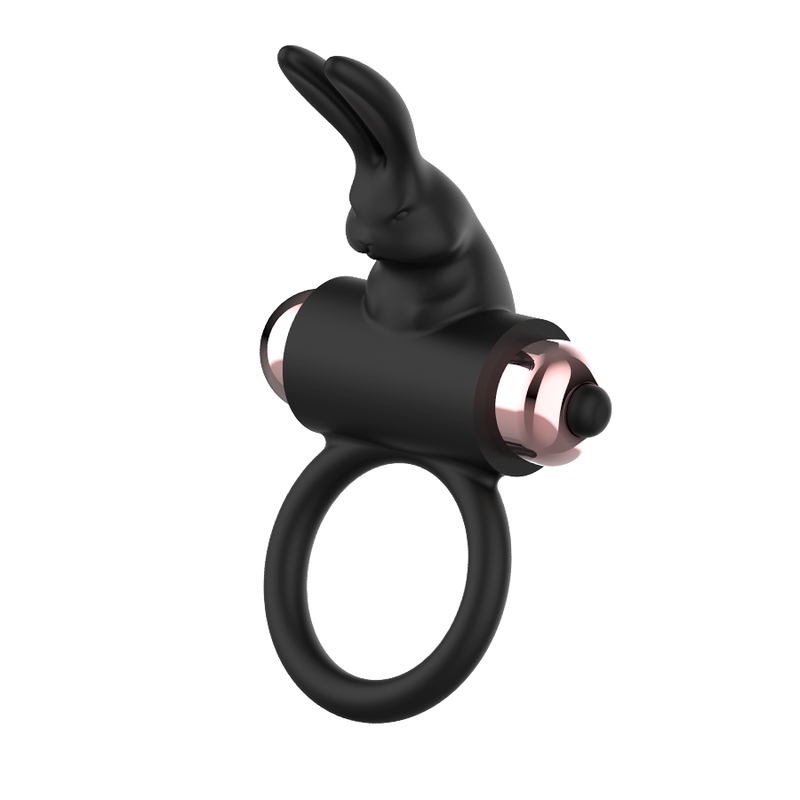 Anello vibrante per il pene nero/oro – 1 modalità – Coquette Chic Desire