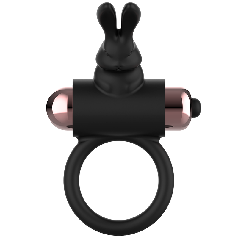 Anello vibrante per il pene nero/oro – 1 modalità – Coquette Chic Desire