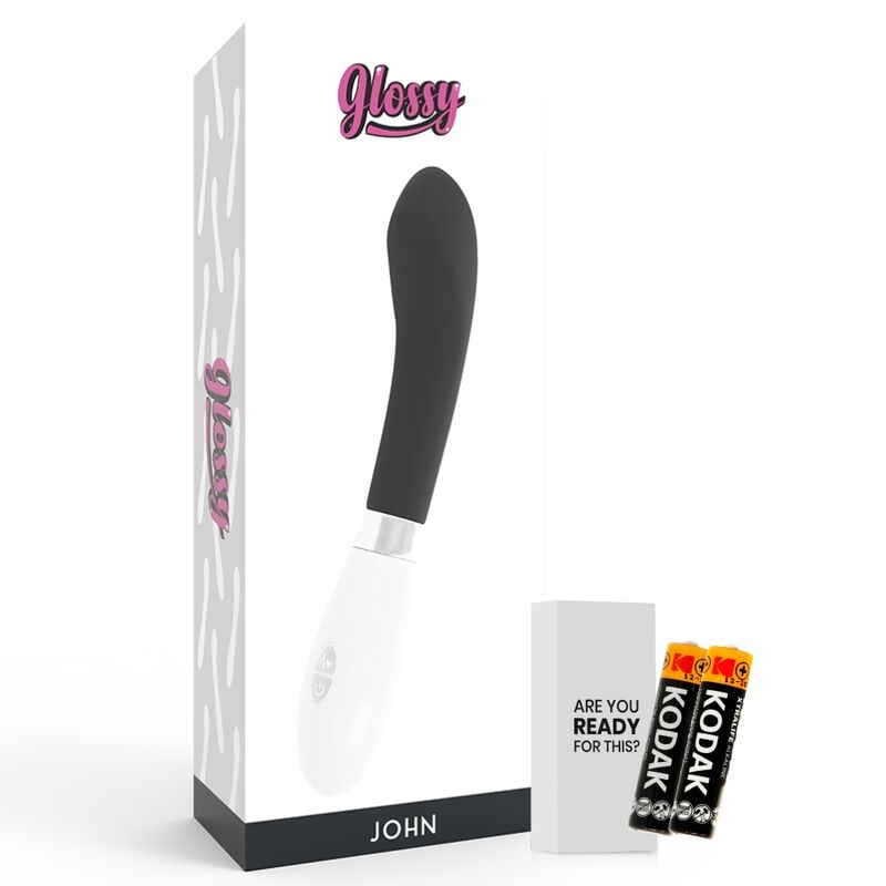 John Vibrator Nero – Massaggiatore curvo da 12 cm, 10 modalità