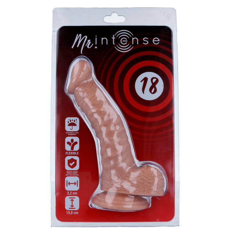Dildo realistico 19,8 cm x 3,2 cm con palline – MR INTENSE