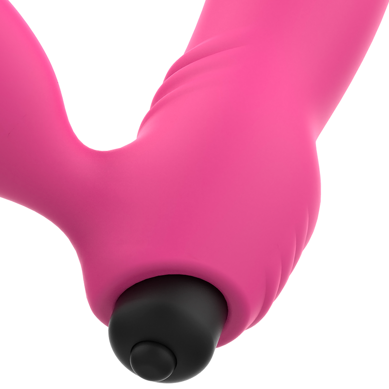 Vibratore BIX a doppia stimolazione rosa 16,3 cm – OHMAMA (edizione natalizia)