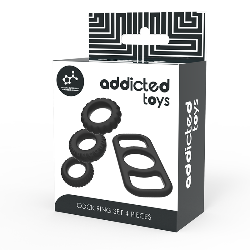 ADDICTED TOYS - SET DI ANELLI PER IL PENE 4 PEZZI
