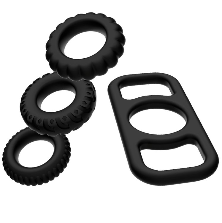 ADDICTED TOYS - SET DI ANELLI PER IL PENE 4 PEZZI
