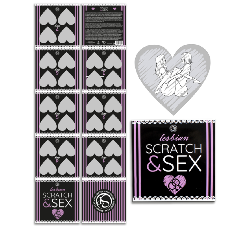 SECRETPLAY - GIOCO SEXY E GRATTA PER COPPIE CON POSIZIONI LESBICHE (ES/EN/FR/PT/DE)
