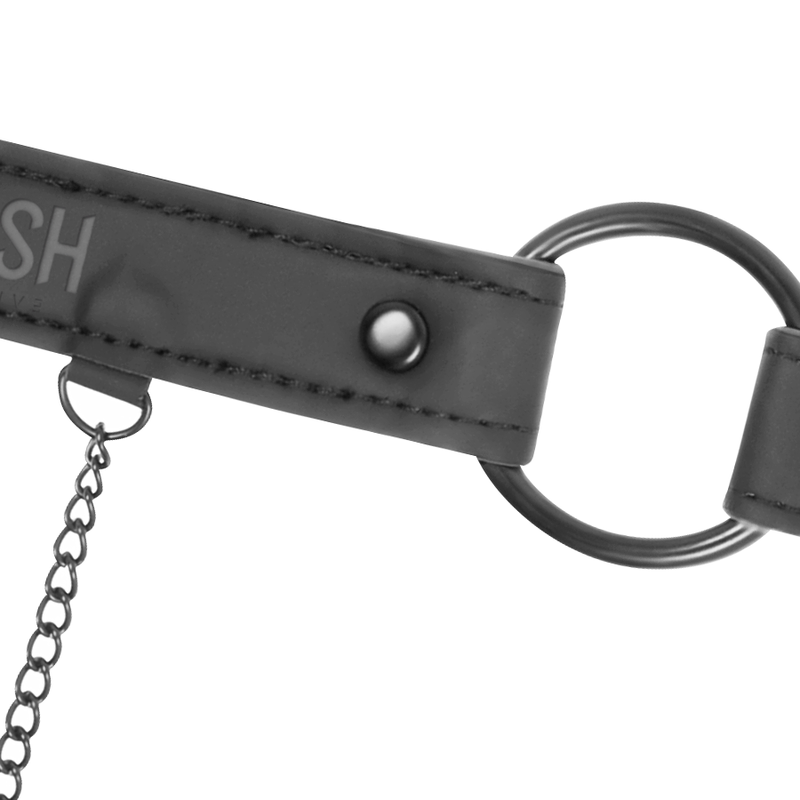 FETISH SUBMISSIVE - ANELLO BAVAGLIO CON MORSETTI PER CAPEZZOLI