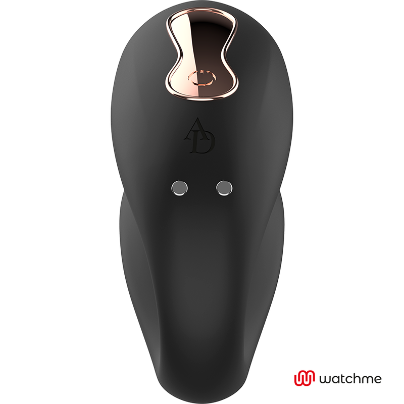 Vibratore per coppie Anne's Desire Dual Pleasure con telecomando WatchMe | 8,5 cm x 3,2 cm | Nero
